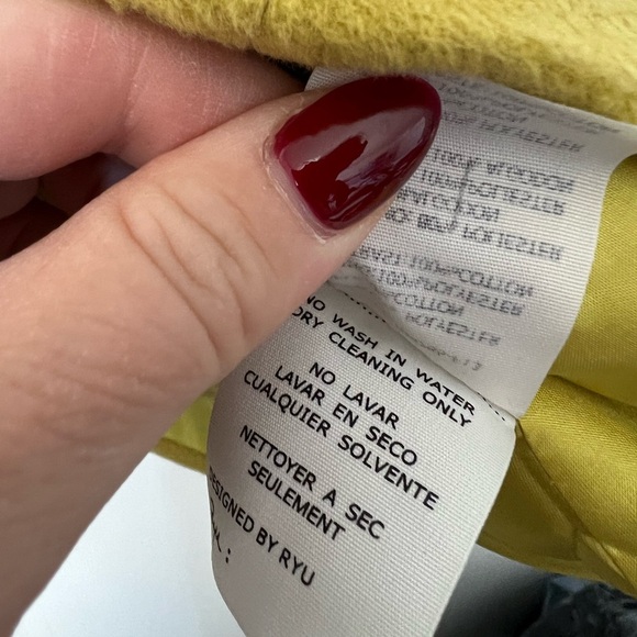 Ryu Chartreuse Cape Coat - Picture 7 of 7